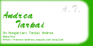 andrea tarpai business card